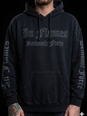 Vintage In Flames "Demonic Force" Hoodie XL - Late 90s/Y2K Melodic Death Metal
